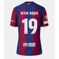 Barcelona Vitor Roque #19 Hjemmedrakt 2023-24 Kortermet